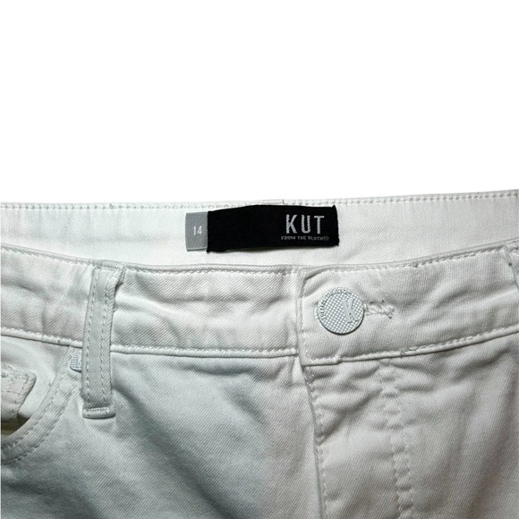 Women’s KUT From the Kloth Capris White Jeans, Size 14, EUC - Picture 5 of 8